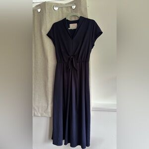 Gal Meets Glam Midi Dress, Navy Blue, Size 4